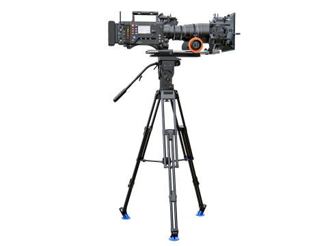 Modern Movie camera with tripod 3D Модель