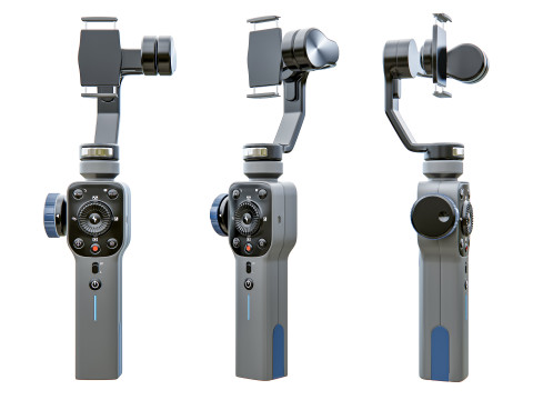 Mobile phone tablet journalist camera stand Modello 3D