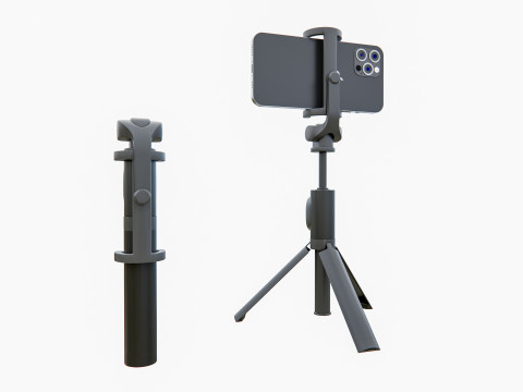 Live streaming Vlog Tripod Modello 3D