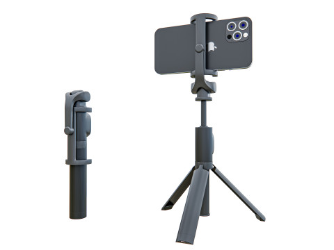 Live streaming Vlog Tripod Modello 3D