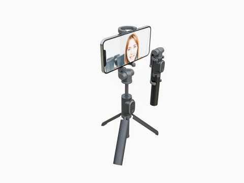 Live streaming Vlog Tripod Modello 3D