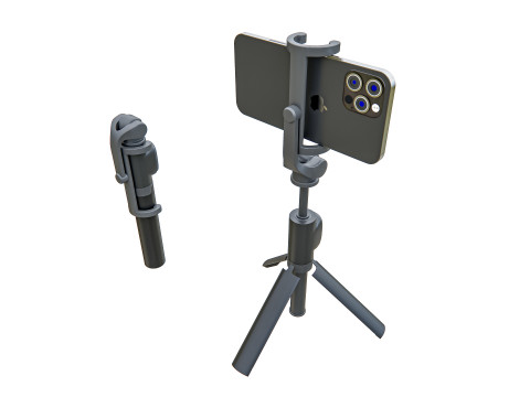 Live streaming Vlog Tripod Modello 3D