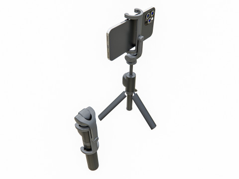 Live streaming Vlog Tripod Modello 3D