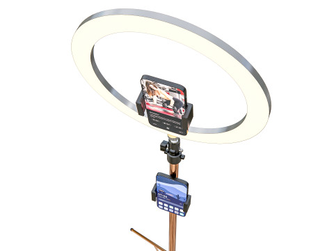 Live streaming smartphone light tripod 3D Модель
