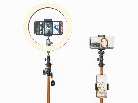 Live streaming smartphone light tripod 3D Модель