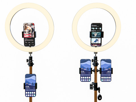 Live streaming smartphone light tripod 3D Модель