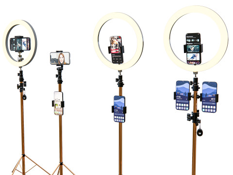 Live streaming smartphone light tripod 3D Модель