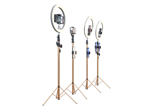 Live streaming smartphone light tripod 3D Модель