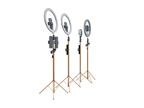 Live streaming smartphone light tripod 3D Модель