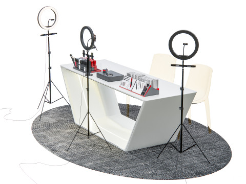 Smartphone live streaming studio equipment Modello 3D