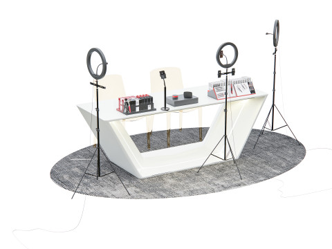 Smartphone live streaming studio equipment Modello 3D