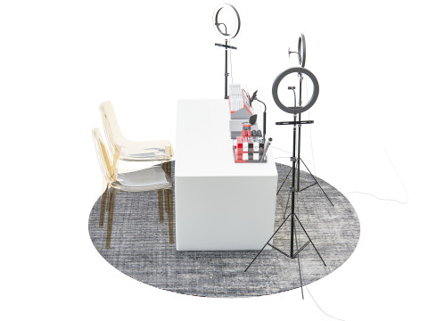 Smartphone live streaming studio equipment Modello 3D