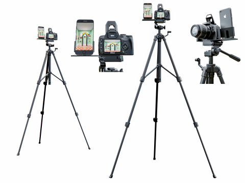Live streaming camera with tripod and smartphone mount Modelo 3D