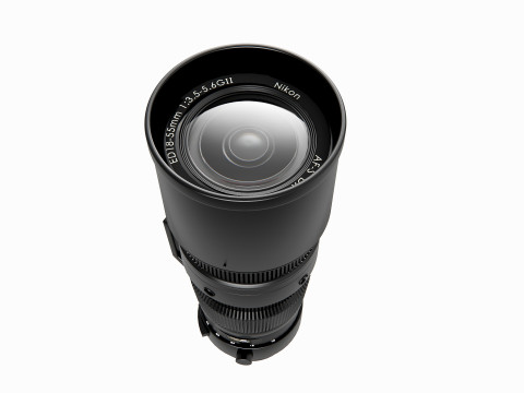 Camera zoom lens 3D Model