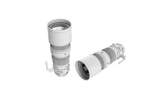 Camera zoom lens 3D Model