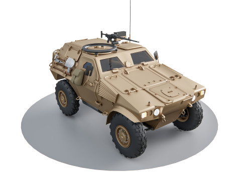 Hummer armored vehicle 3D 模型