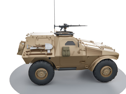 Hummer armored vehicle 3D 模型