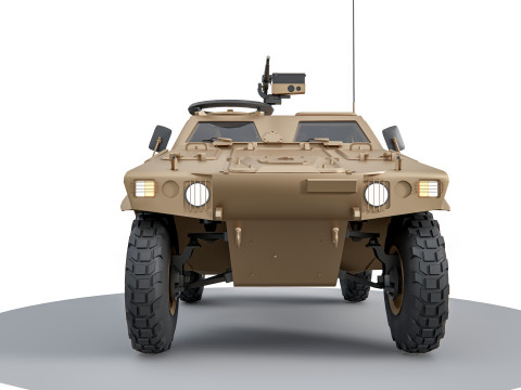 Hummer armored vehicle 3D 模型