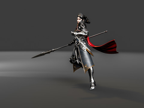 Female warrior Modelo 3D
