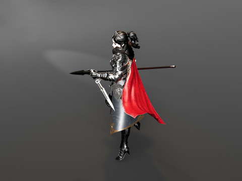 Female warrior Modelo 3D