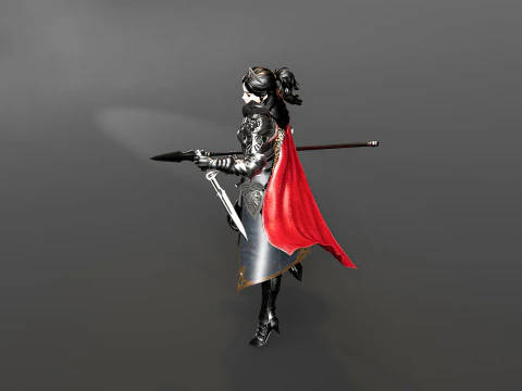 Guerri&egrave;re Modèle 3D