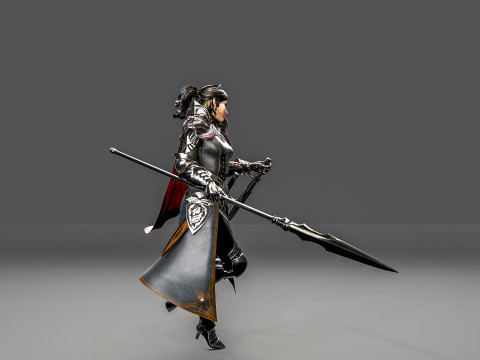 Female warrior Modelo 3D