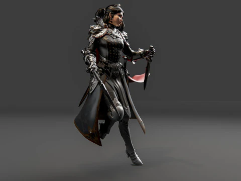 Guerri&egrave;re Modèle 3D