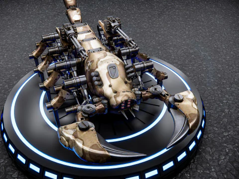Scorpione bionico Modello 3D
