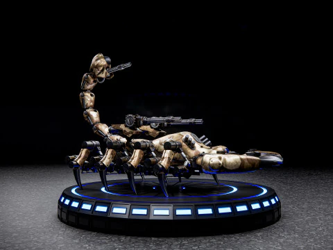 Scorpione bionico Modello 3D