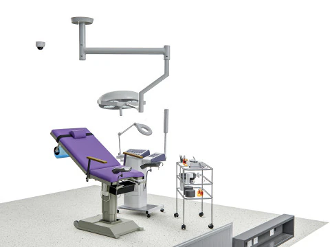 Hospital IVF Egg Retrieval room equipment 3D Model