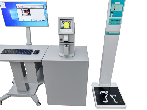 Hospital Eye Testing Snellen Chart Equipments 3D Model
