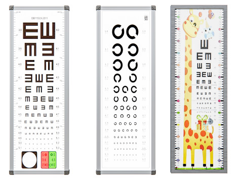 Hospital Eye Testing Snellen Chart Equipments 3D Model