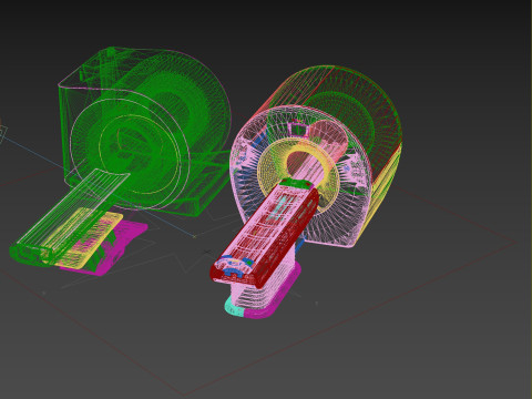 Hospital equipment MRI Scanner CT Scanner Model 3D