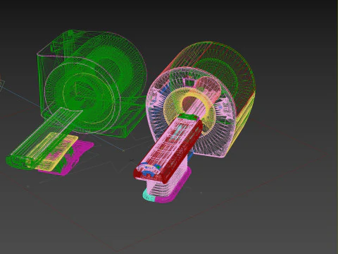 Hospital equipment MRI Scanner CT Scanner 3D Model