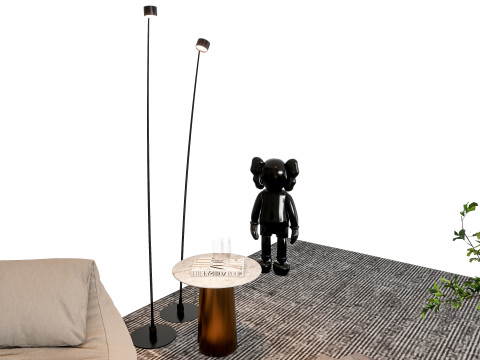 Sofa Coffee table sofa combination 000 3D मॉडल