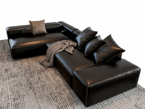 Sofa Coffee table sofa combination 000 3D मॉडल