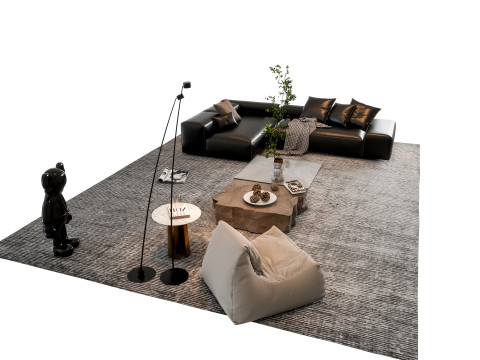 Sofa Coffee table sofa combination 000 3D मॉडल