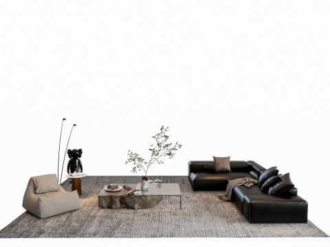 Sofa Coffee table sofa combination 000 3D मॉडल