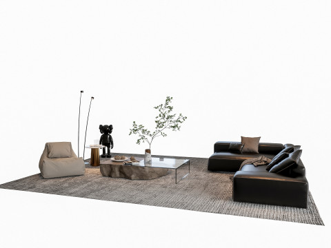 Sofa Coffee table sofa combination 000 3D मॉडल