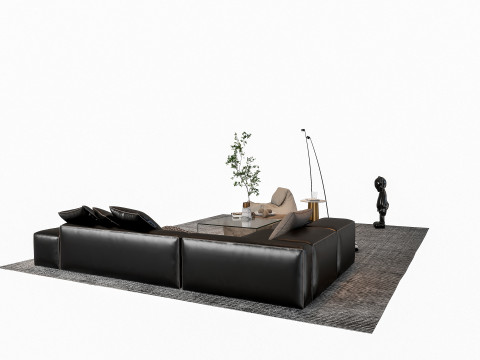 Sofa Coffee table sofa combination 000 3D मॉडल