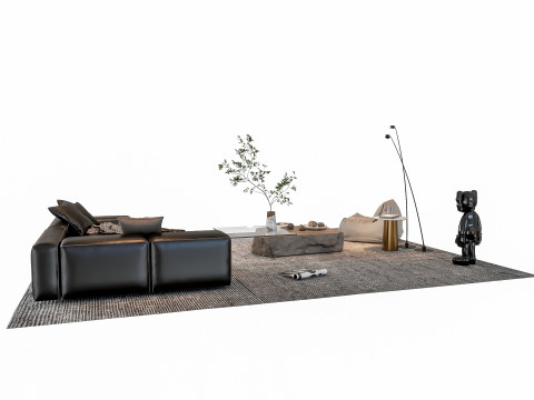 Sofa Coffee table sofa combination 000 3D मॉडल
