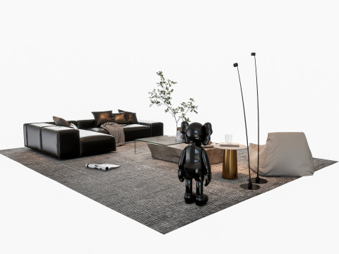 Sofa Coffee table sofa combination 000 3D मॉडल