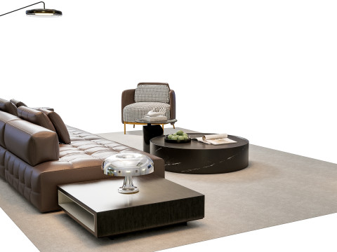 Sofa Coffee table sofa combination 00 3D Модель