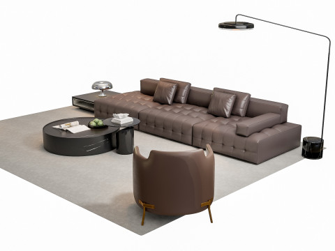 Sofa Coffee table sofa combination 00 3D Модель
