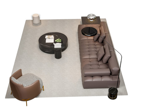 Sofa Coffee table sofa combination 00 3D Модель