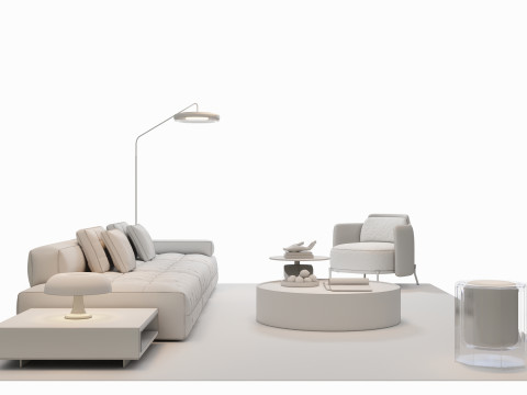Sofa Coffee table sofa combination 00 3D Модель