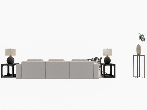 Sofa Coffee table sofa combination 1 3D मॉडल