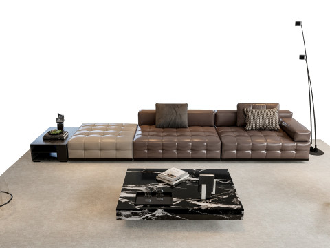 Sofa Coffee table sofa combination 02 3D Model