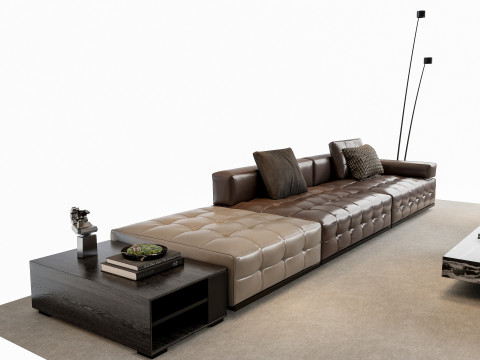 Sofa Coffee table sofa combination 02 3D Model