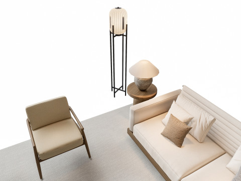 Sofa Coffee table sofa combination 2 3D Модель
